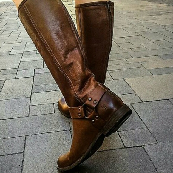 Frye Philip Harness Tall Riding Boot - Picture 2 of 7